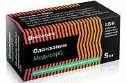 Купить оланзапин-медисорб, таблетки, покрытые пленочной оболочкой 5мг, 28 шт в Павлове