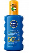 Купить nivea (нивея) sun спрей солнцезащитный защита и увлажнение, 200мл spf50 в Павлове
