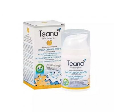 Купить тиана (teana) маска-себоконтроль мультиламеллярная с лактоферрином, 50мл в Павлове