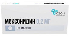 Купить моксонидин, таблетки, покрытые пленочной оболочкой 0,2мг, 60 шт  в Павлове