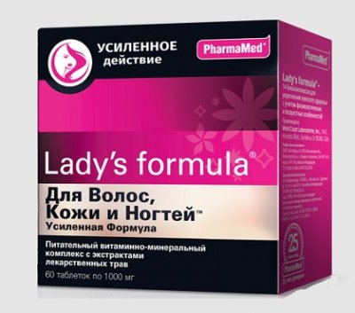Купить lady's formula (леди-с формула) для волос, кожи, ногтей усиленная формула, таблетки 60 шт бад в Павлове