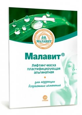 Купить малавит, лифтинг-маска альгинатная пластифицирующая 10мл, 1 шт в Павлове