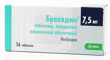 Купить бравадин, таблетки, покрытые пленочной оболочкой 7,5мг, 56 шт в Павлове