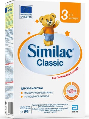 Купить симилак (similac) 3 классик смесь детское молочко, 300г в Павлове