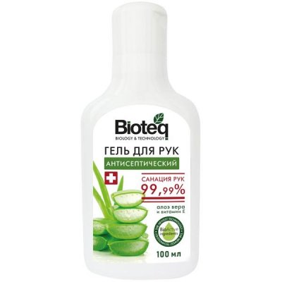Купить bioteq (биотек) гель для рук антисептический с экстрактом алоэ вера и витамином е, 170 мл в Павлове
