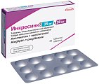 Купить инкресинк, таблетки, покрытые пленочной оболочкой 25мг+30мг, 28 шт в Павлове