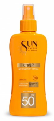 Купить krassa (красса) sun expert спрей для защиты от солнца spf50, 180мл в Павлове