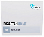 Купить лозартан, таблетки, покрытые пленочной оболочкой 50мг, 60 шт в Павлове
