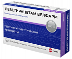 Купить леветирацетам велфарм, таблетки покрытые пленочной оболочкой 1000 мг, 30 шт в Павлове
