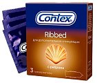 Купить contex (контекс) презервативы ribbed с ребрышками 3шт в Павлове