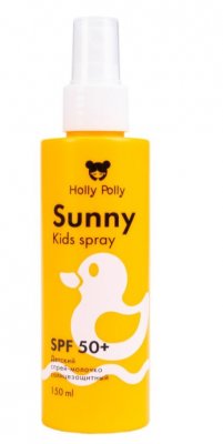 Купить holly polly (холли полли) sunny детский спрей-молочко spf 50+ водостойкий 3+, 150мл в Павлове