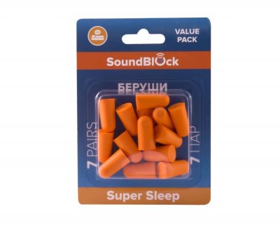 Купить беруши soundblock (саундблок) super sleep пенные, 7 пар в Павлове