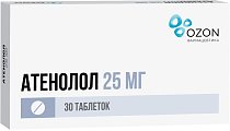 Купить атенолол, таблетки, покрытые пленочной оболочкой 25мг, 30 шт в Павлове