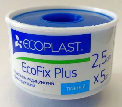 Купить ecoplast ecoplast медицинский фиксирующий тканый 2,5см х 5м в Павлове
