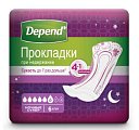 Купить depend (депенд) прокладки при недержании для женщин супер найт, 6 шт в Павлове