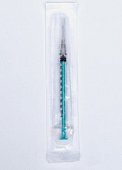 Купить шприц 1мл инсулиновый 100ин/ед (трехкомпонентный) стерильный с иглой луер 0,4х12мм премиум, 100 шт в Павлове