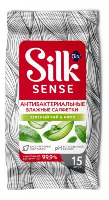 Купить ola! (ола) салфетки влажные антибактериальные очищающие silk sense 15 шт в Павлове
