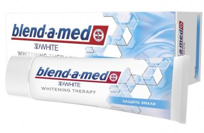 Купить бленд-а-мед (blend a med) зубная паста 3d вайт whitening therapy защита эмали 75мл в Павлове