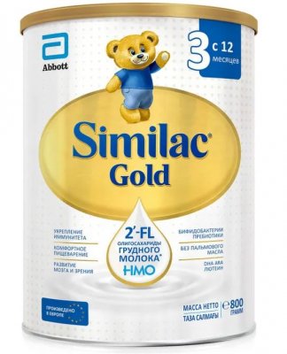 Купить симилак (similac) gold 3 детское молочко с 12 месяцев, 800г в Павлове