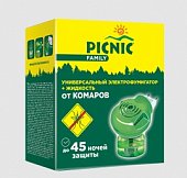 Купить пикник (picnic) family электрофумигатор+жидкость от комаров 45ночей в Павлове