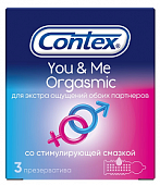 Купить contex (контекс) презервативы you&me orgasmic из натурального латекса 3шт в Павлове