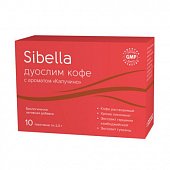 Купить sibella (сибелла) дуослим кофе с ароматом капучино, пакет-саше 2г, 10 шт бад в Павлове