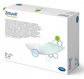 Купить silicone plus zetuvit (цетувит) повязка суперабсорбирующая с контактным слоем из силикона 20см х25см, 10шт в Павлове