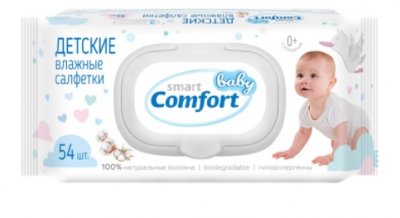 Купить смарт беби комфорт (smart baby comfort) салфетки влажные для детей, 54 шт в Павлове