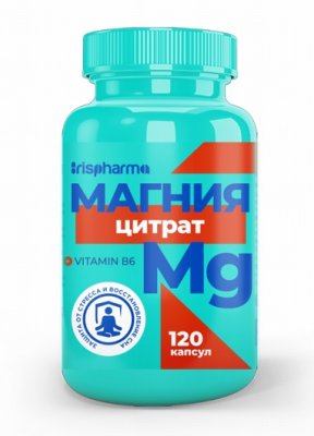 Купить ирисфарма (irispharma) магния цитрат с витамином в6, капсулы 120 шт бад в Павлове